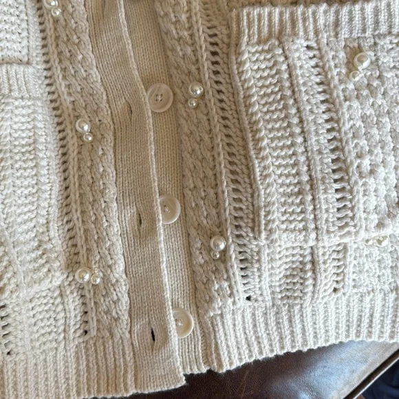 Cream super soft cardigan - Picture 3 of 5